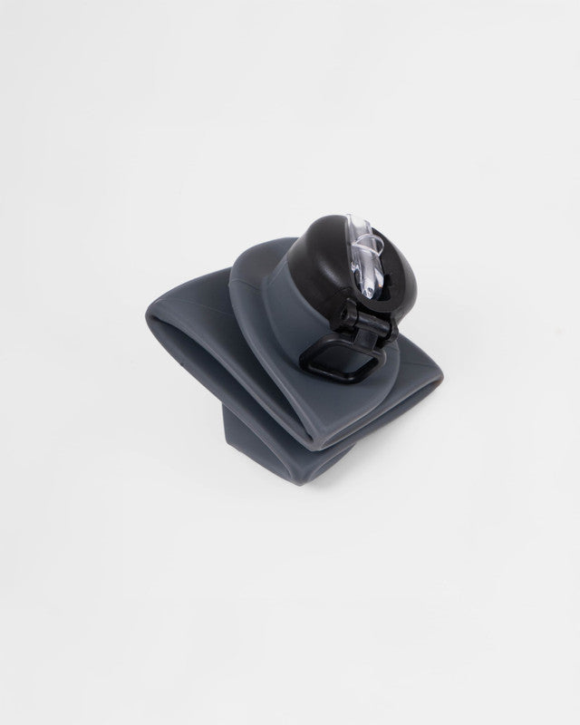 MAJA® Travesía Collapsible Bottle, Black, back view, keeps your drink at the ideal temperature