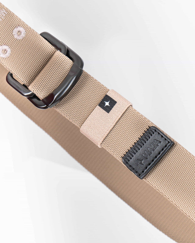 MAJA® Double-Buckle Belt, Khaki, back view, versatile use
