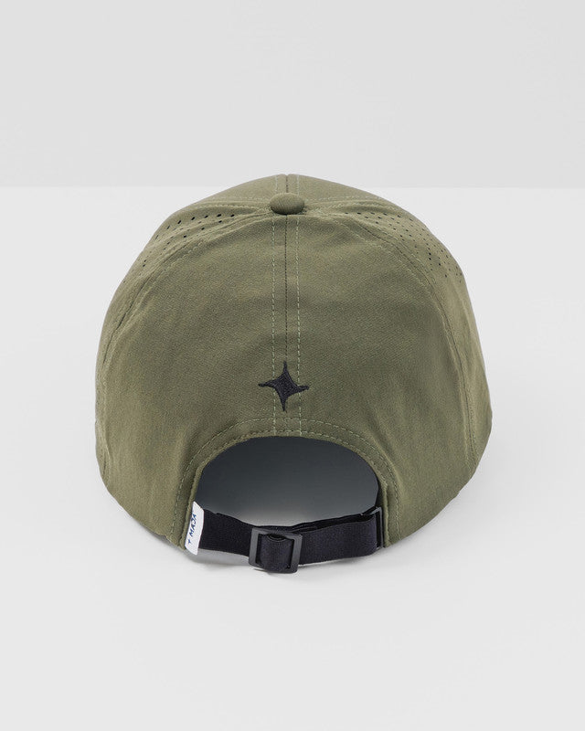 MAJA® Outdoor Snapback Cap, Verde oscuro, back view, Nylon, sun protection and casual style