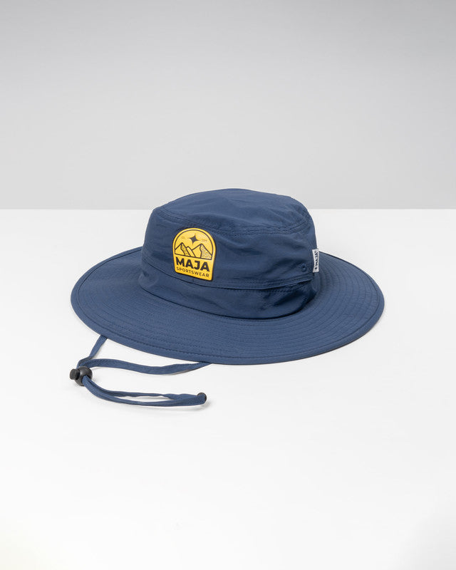 MAJA® Outdoor Hat, Navy Blue, front view, Polyester, sun protection and casual style