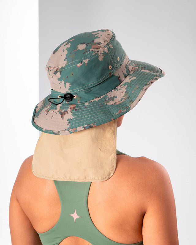 MAJA® Comando Outdoor Hat, Comando Pattern, side view, Polyester, sun protection and casual style