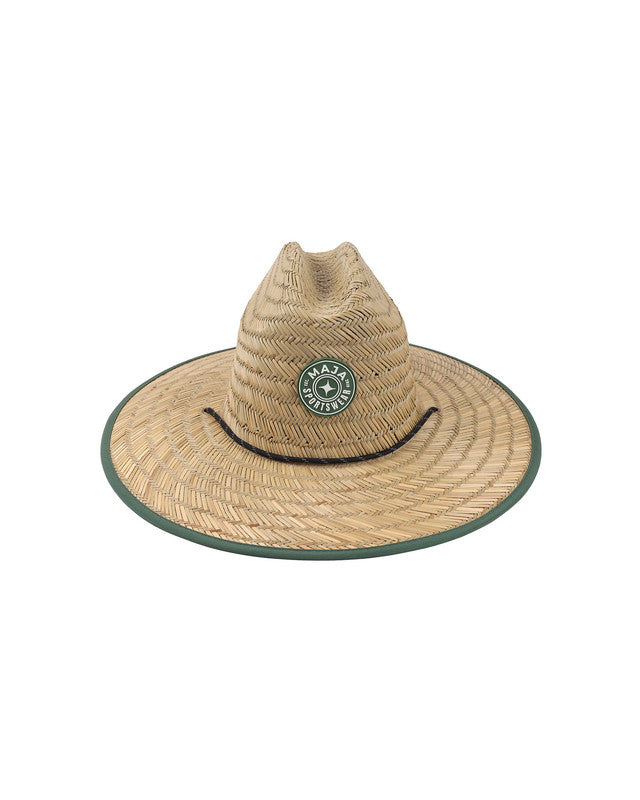 MAJA® Straw Hat, Khaki, front view, sun protection and casual style
