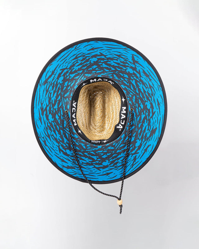 MAJA® Straw Hat, Green, back view, sun protection and casual style