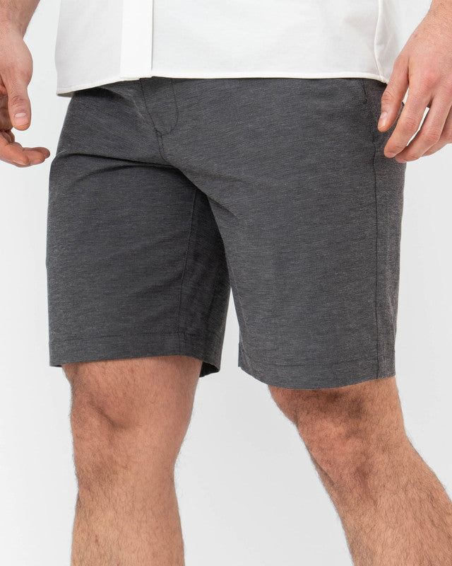 MAJA® Origen Shorts, Black, front view, Regular fit, Polyester, with water-repellent, comfortable for training