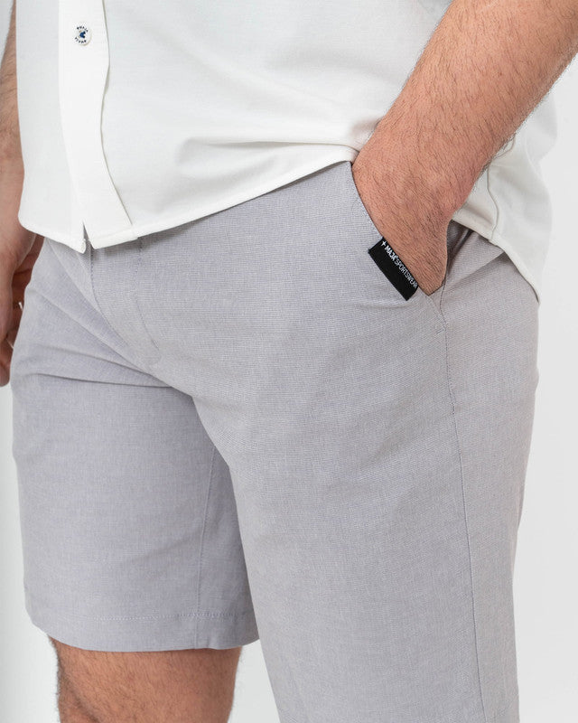 MAJA® Origen Shorts, Gray, detail, Regular fit, Polyester, with water-repellent, comfortable for training