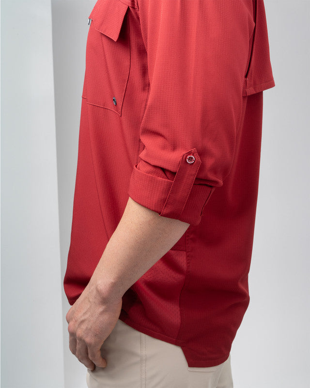 MAJA® Outdoor Team Shirt, Tinto, detail, Relaxed fit, Polyester, with ripstop, ideal for office