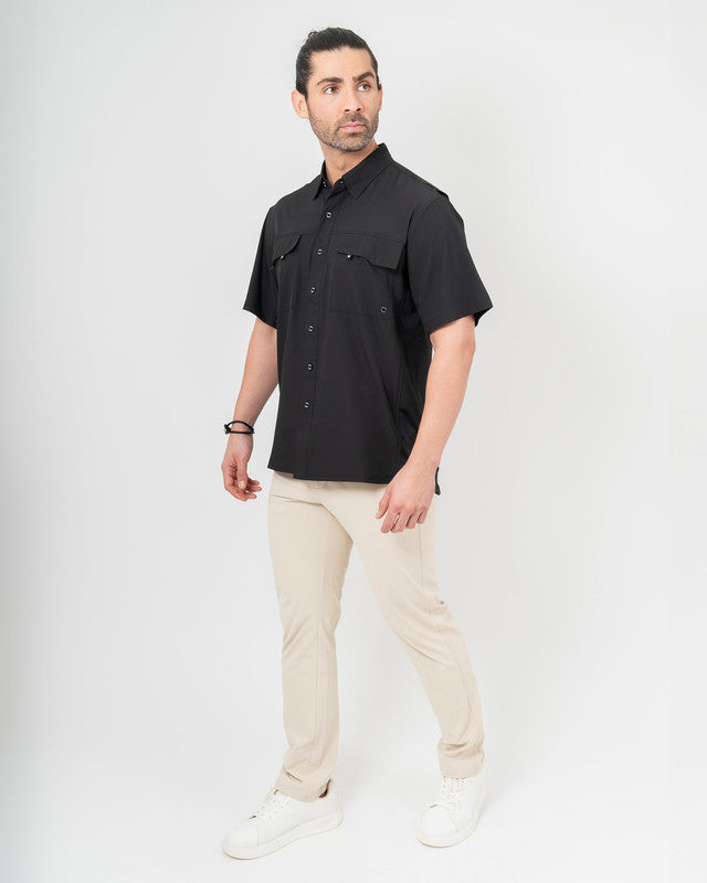 MAJA® Lightweight Jacket, Black, detail, Relaxed fit, Polyester, with ripstop, ideal for office