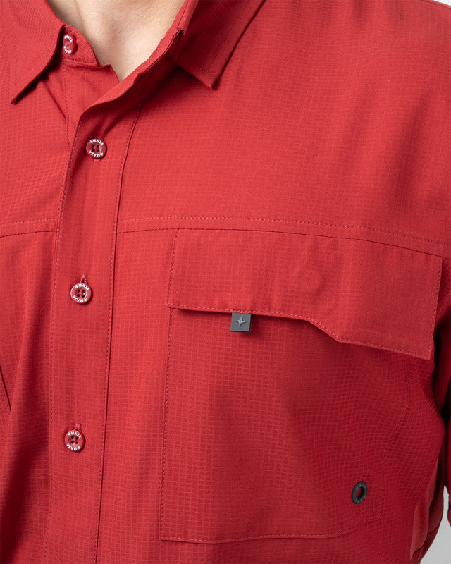 MAJA® Outdoor Team Shirt, Tinto, side view, Relaxed fit, Polyester, with ripstop, ideal for office