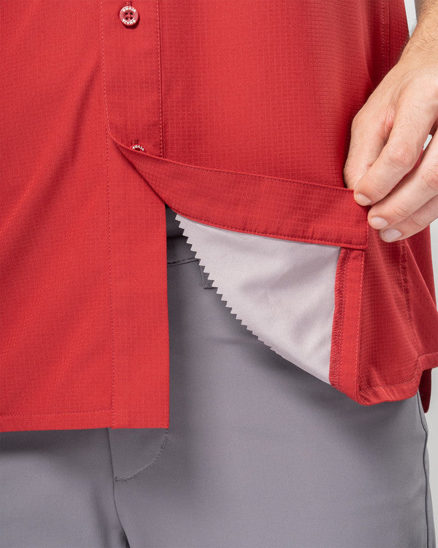 MAJA® Outdoor Team Shirt, Tinto, detail, Relaxed fit, Polyester, with ripstop, ideal for office