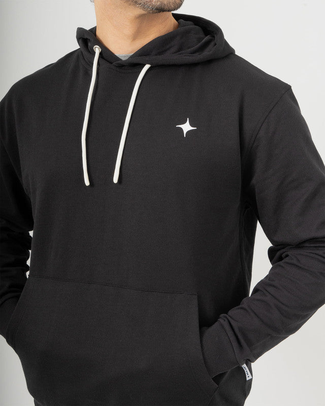 MAJA® Hook Hoodie, Black, side view, Relaxed fit, Polyester, great for cold weather