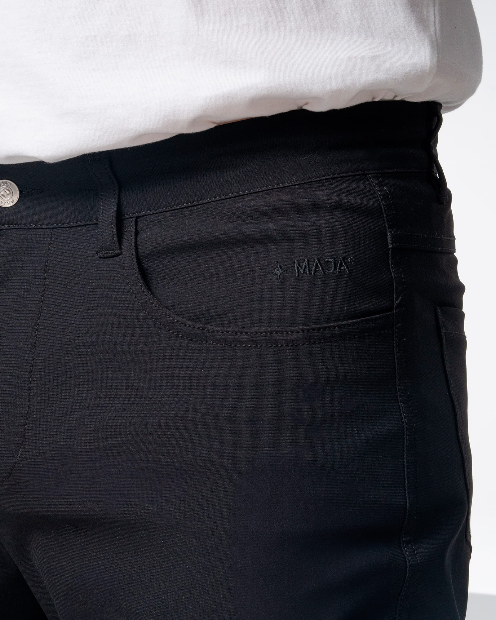 Origen® Pants, Black, side view, Regular fit, Polyester, with 4-way stretch fabric, versatile use