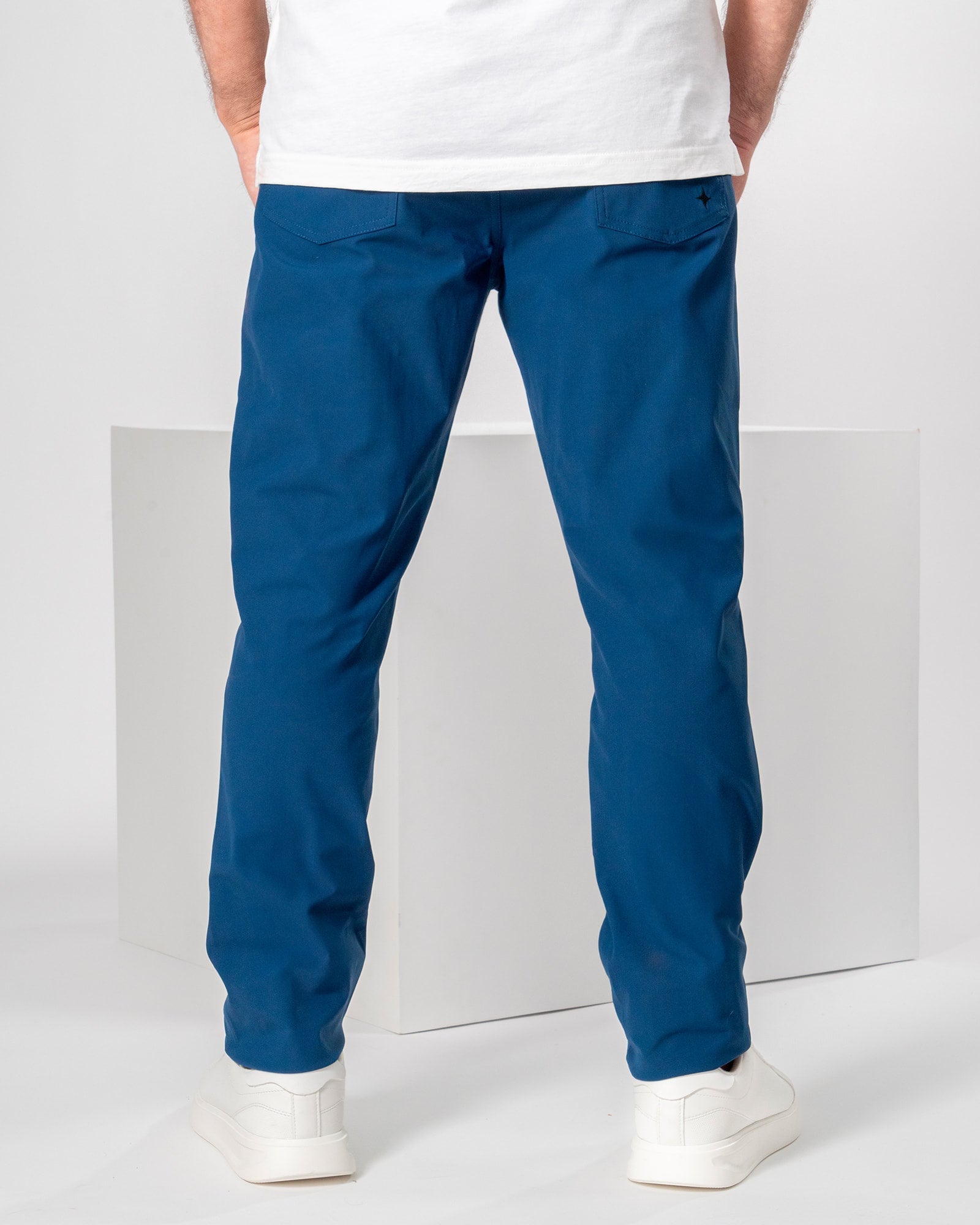 Origen® Pants, Navy Blue, front view, Regular fit, Polyester, with 4-way stretch fabric, versatile use