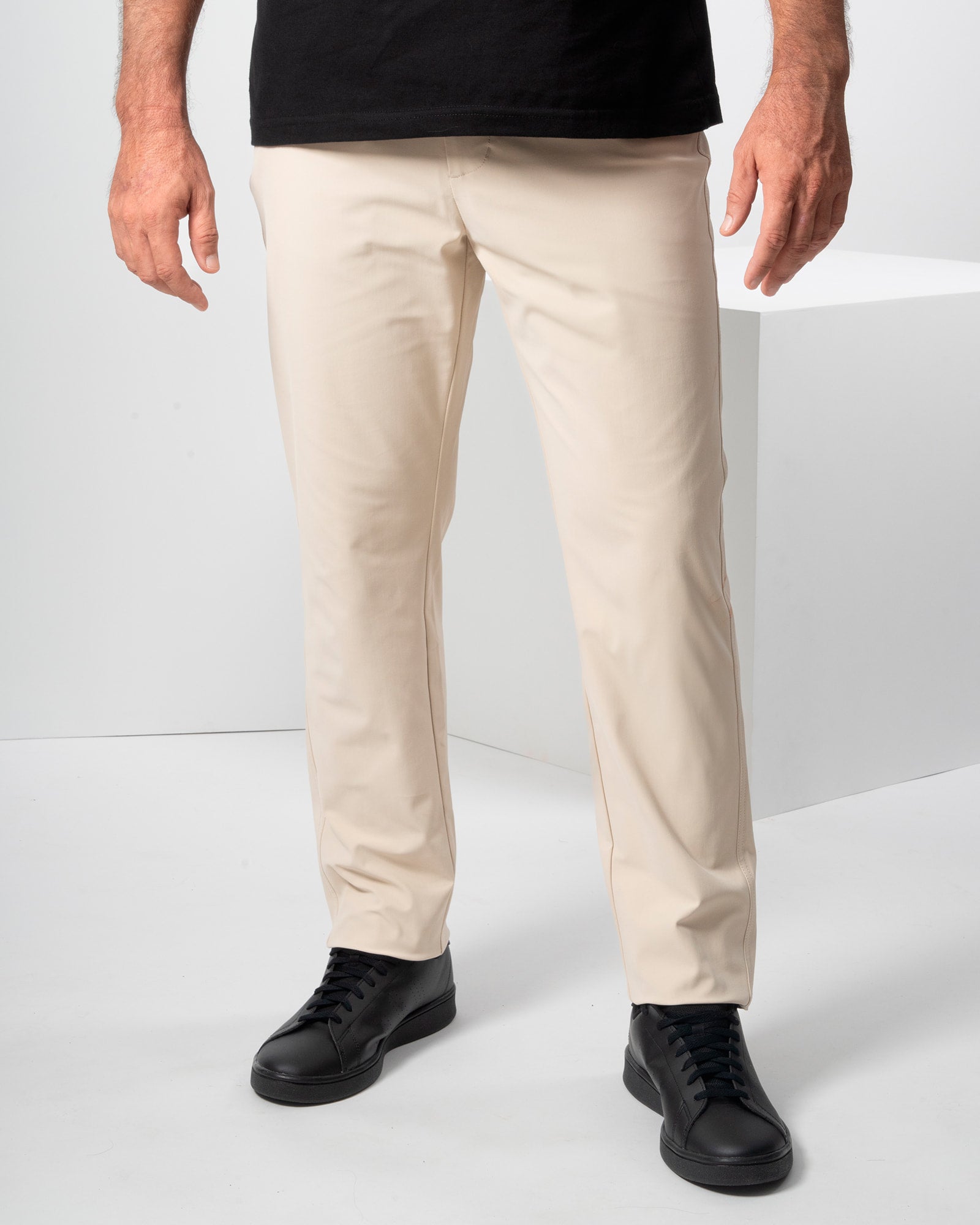 Origen® Pants, Khaki, front view, Regular fit, Polyester, with 4-way stretch fabric, versatile use