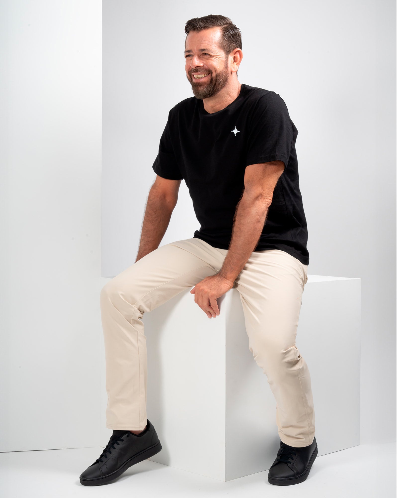 Origen® Pants, Khaki, detail, Regular fit, Polyester, with 4-way stretch fabric, versatile use