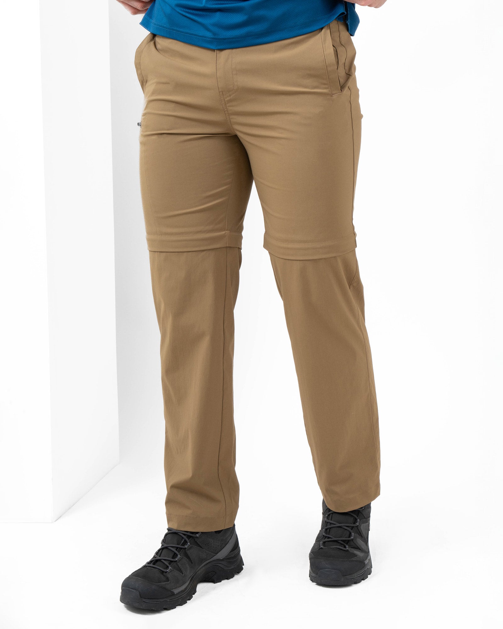 Convertible Pants-Short MAJA®, Brown, front view, Regular fit, Polyamide, versatile use