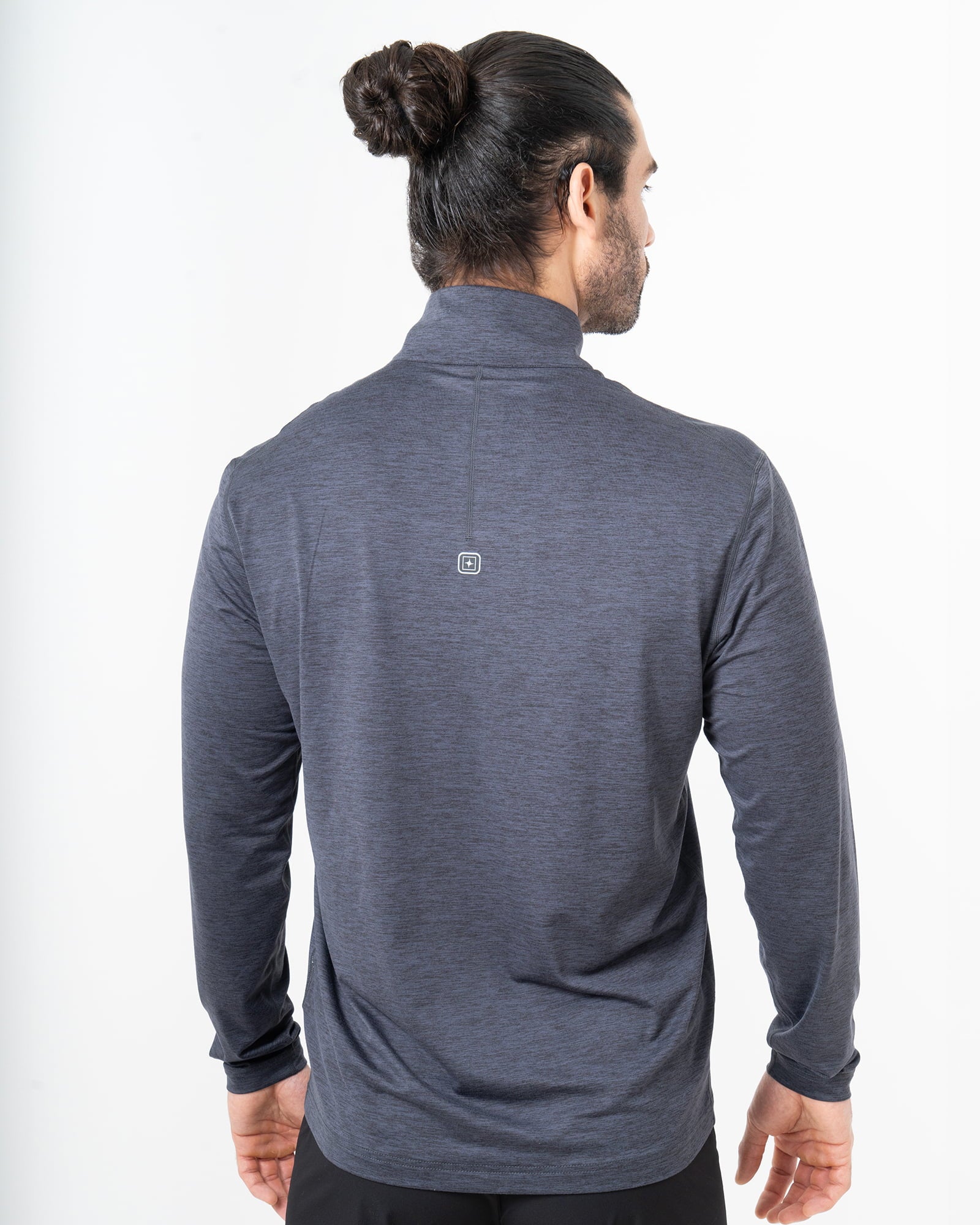 Andrews Pullover, Black, back view, Regular fit, Polyester, with 4-way stretch fabric, great for cold weather