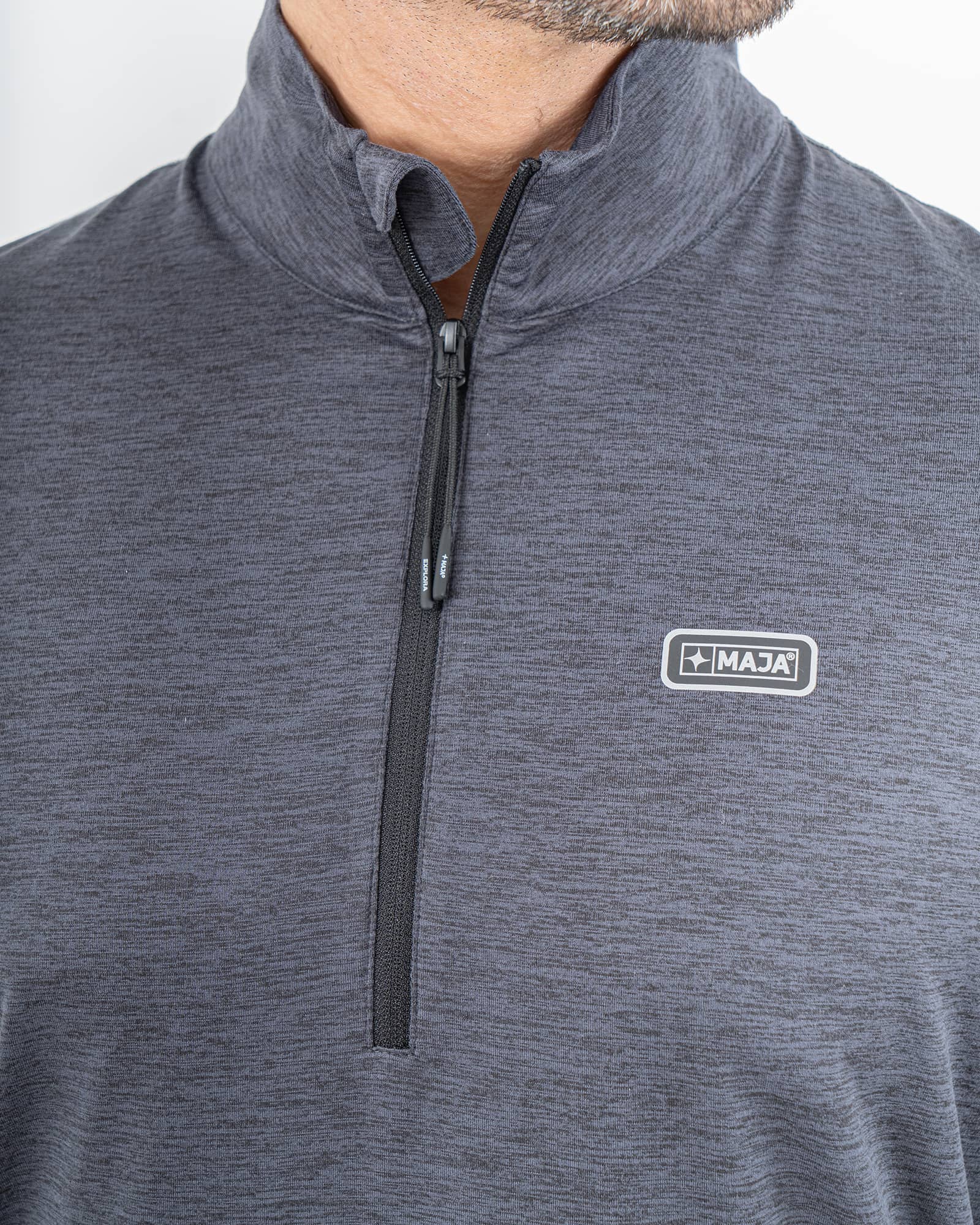 Andrews Pullover, Black, side view, Regular fit, Polyester, with 4-way stretch fabric, great for cold weather