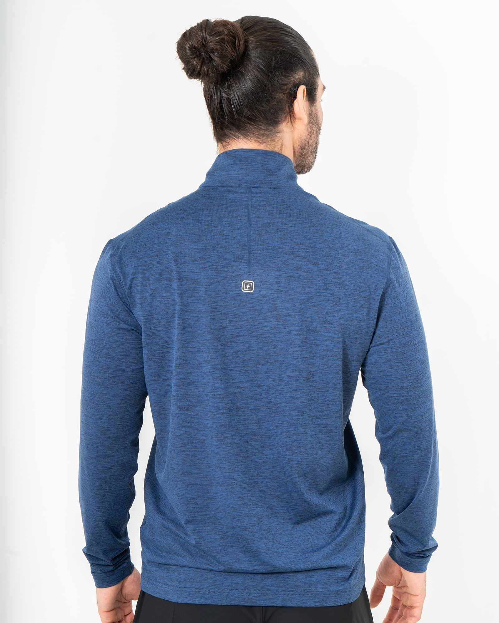 Andrews Pullover, Navy Blue, back view, Regular fit, Polyester, with 4-way stretch fabric, great for cold weather