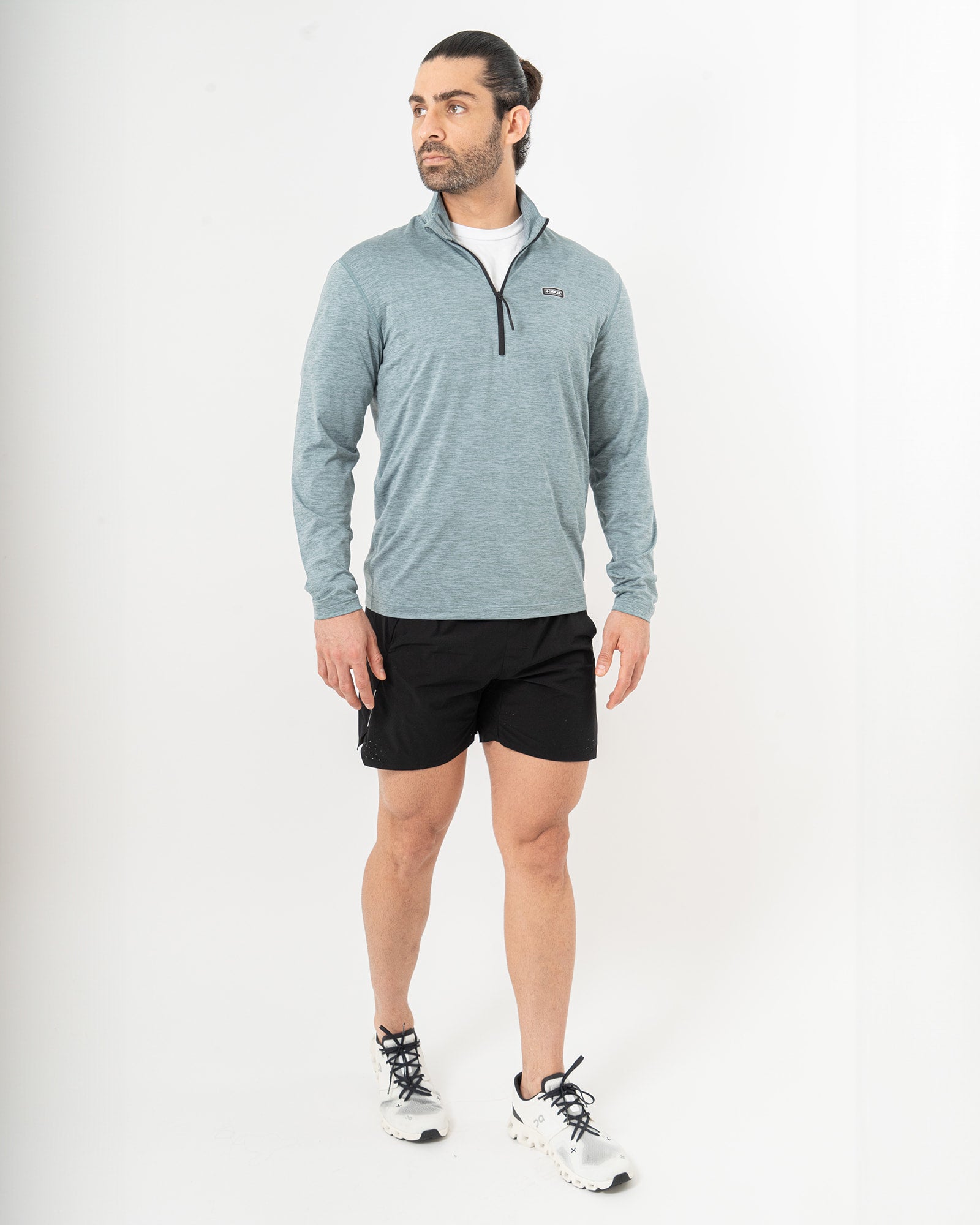 Andrews Pullover, Green jaspe, detail, Regular fit, Polyester, with 4-way stretch fabric, great for cold weather