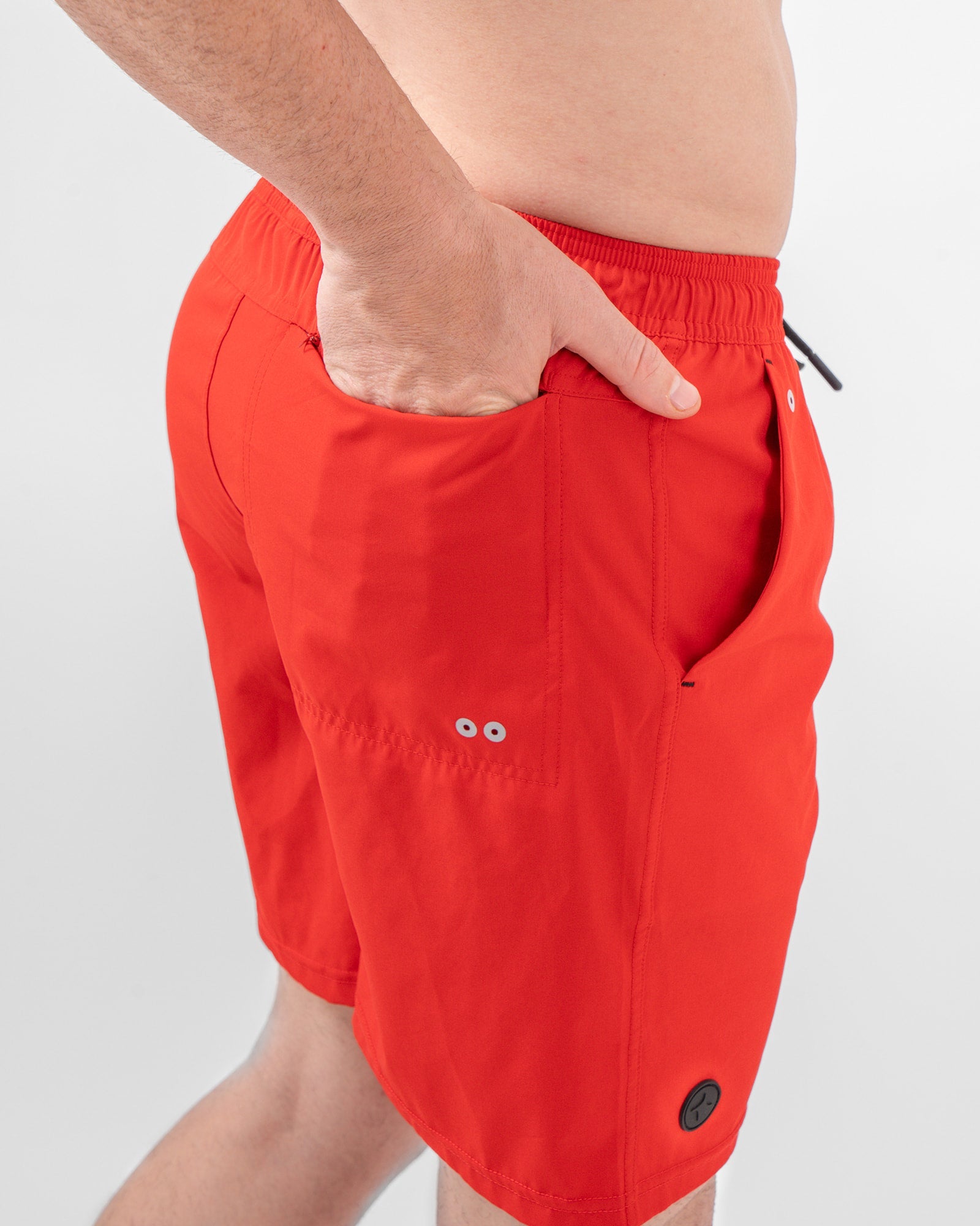 MAJA® Swim Shorts, Red, detail, Relaxed fit, Polyester, with 4-way stretch fabric, versatile use