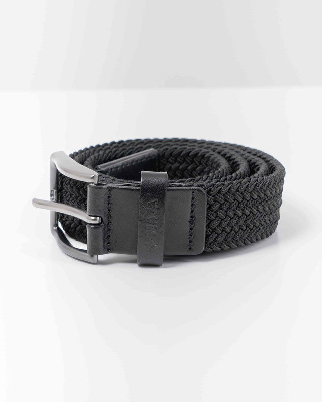 MAJA® Woven Belt, Black, front view, versatile use
