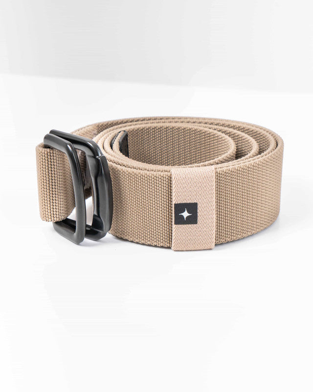 MAJA® Double-Buckle Belt, Khaki, front view, versatile use
