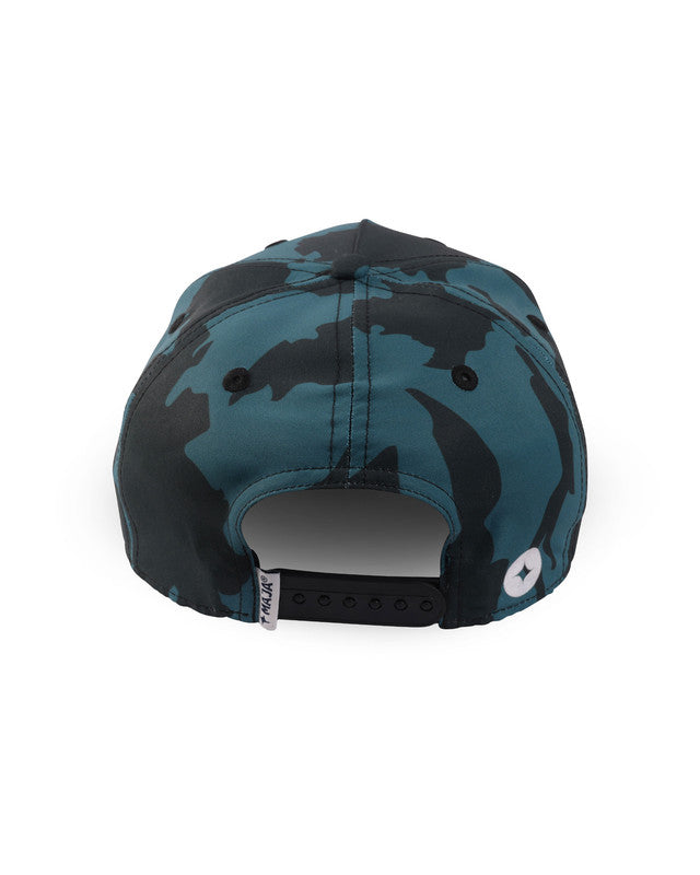 Laguna Snapback Cap, Patrón laguna, back view, Cotton, sun protection and casual style