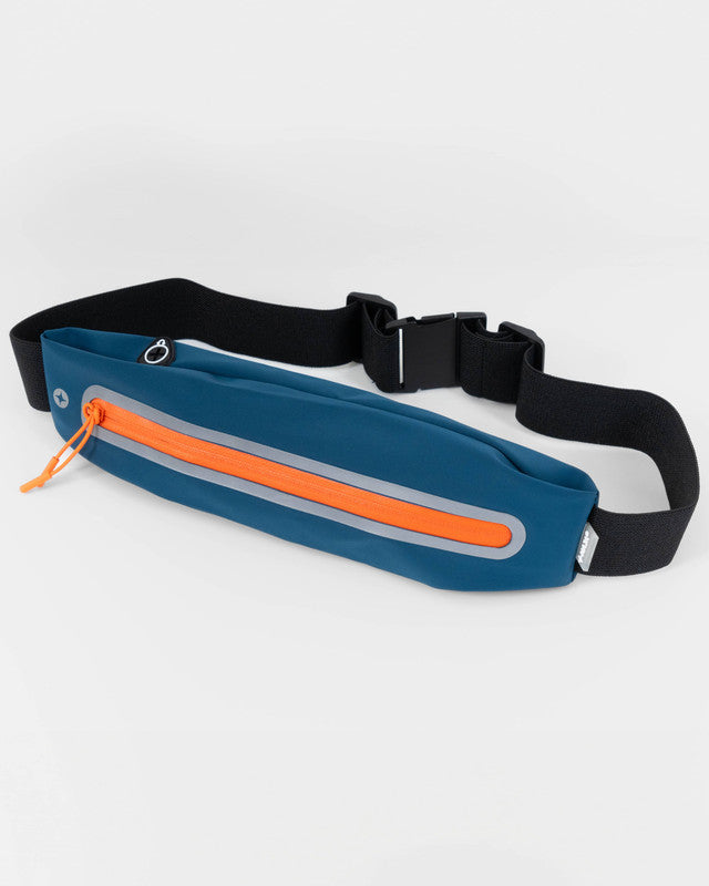 MAJA® Active Belt Bag, Navy Blue, front view, Polyamide, with 4-way stretch fabric, ideal to carry your essentials