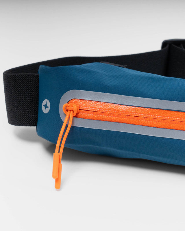 MAJA® Active Belt Bag, Navy Blue, back view, Polyamide, with 4-way stretch fabric, ideal to carry your essentials