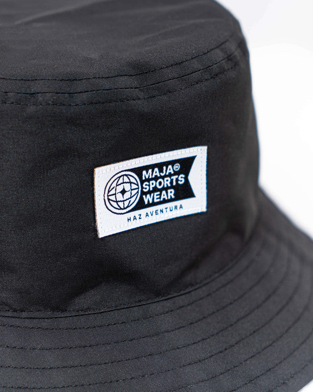 MAJA® Rocamar Pattern Bucket Hat, Patrón rocamar blanco, side view, Polyester, sun protection and casual style