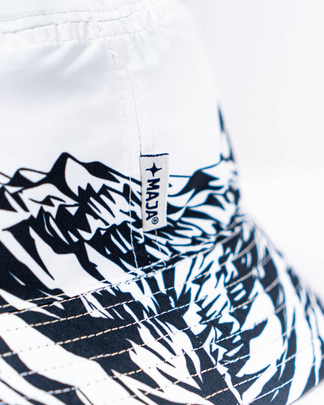 MAJA® Rocamar Pattern Bucket Hat, Patrón rocamar blanco, Polyester, sun protection and casual style