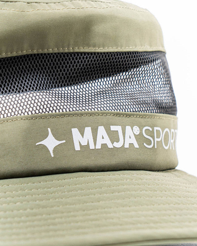 MAJA® Safari Hat, Green, back view, Nylon, sun protection and casual style