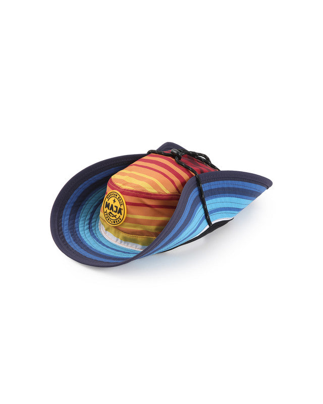 Golden Outdoor Hat, Patrón dorado, side view, Polyester, sun protection and casual style