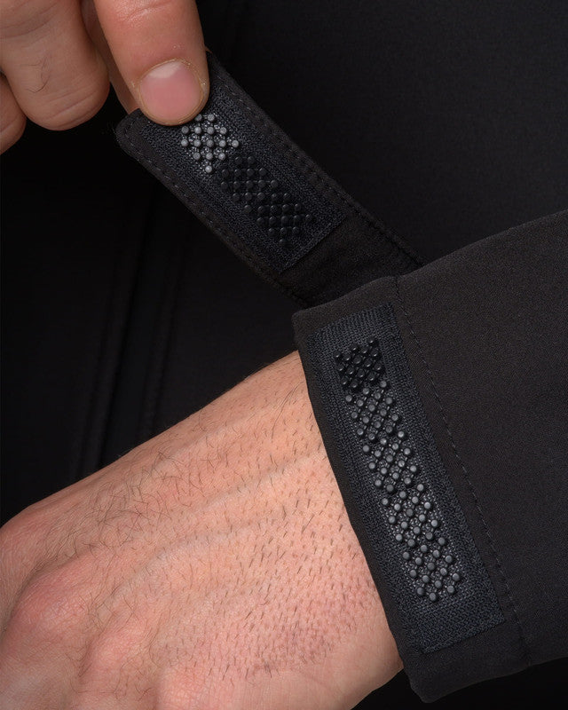 Abisal Softshell Jacket, Black, detail, Relaxed fit, Polyester, perfect for casual wear or training