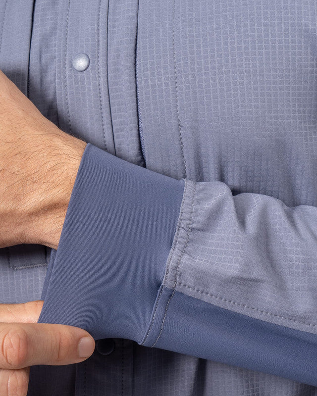 Navío Outdoor Shirt, Gray, detail, Relaxed fit, Polyester, ideal for office