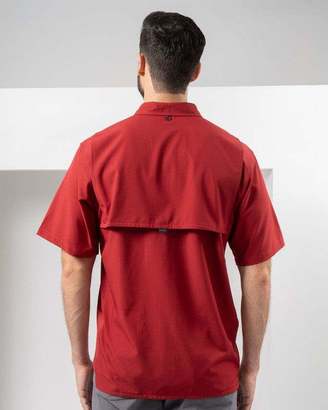 MAJA® Outdoor Team Shirt, Tinto, back view, Relaxed fit, Polyester, with ripstop, ideal for office
