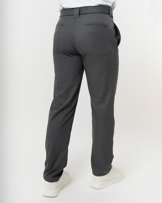Albatros Golf Pants, Gray, back view, Regular fit, Polyester, versatile use
