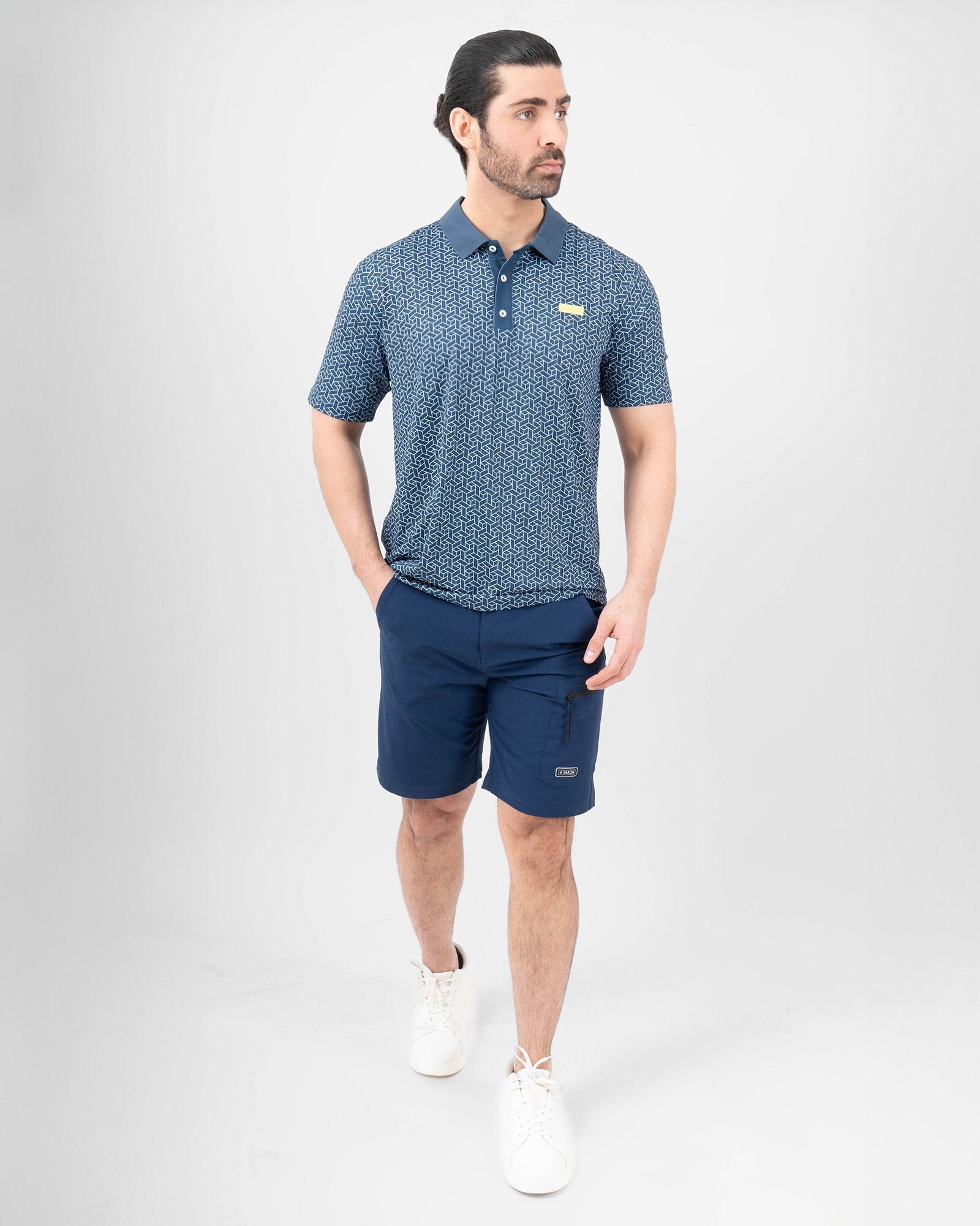 MAJA® Polo, Artesanía azul marino, detail, Regular fit, Polyester, with UPF 50, versatile use