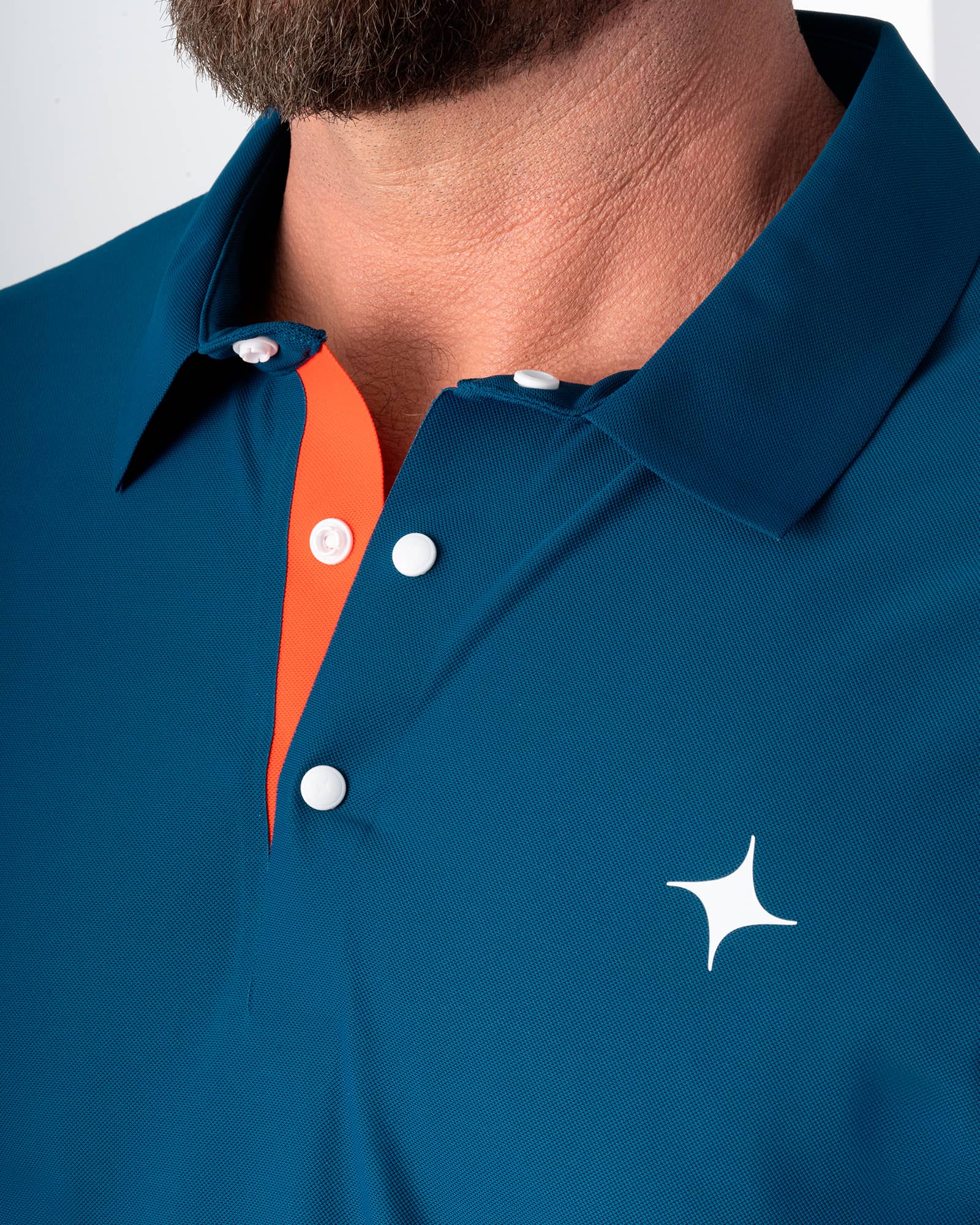Horizonte Seam-Taped Polo, Navy Blue, side view, Regular fit, Polyester, versatile use