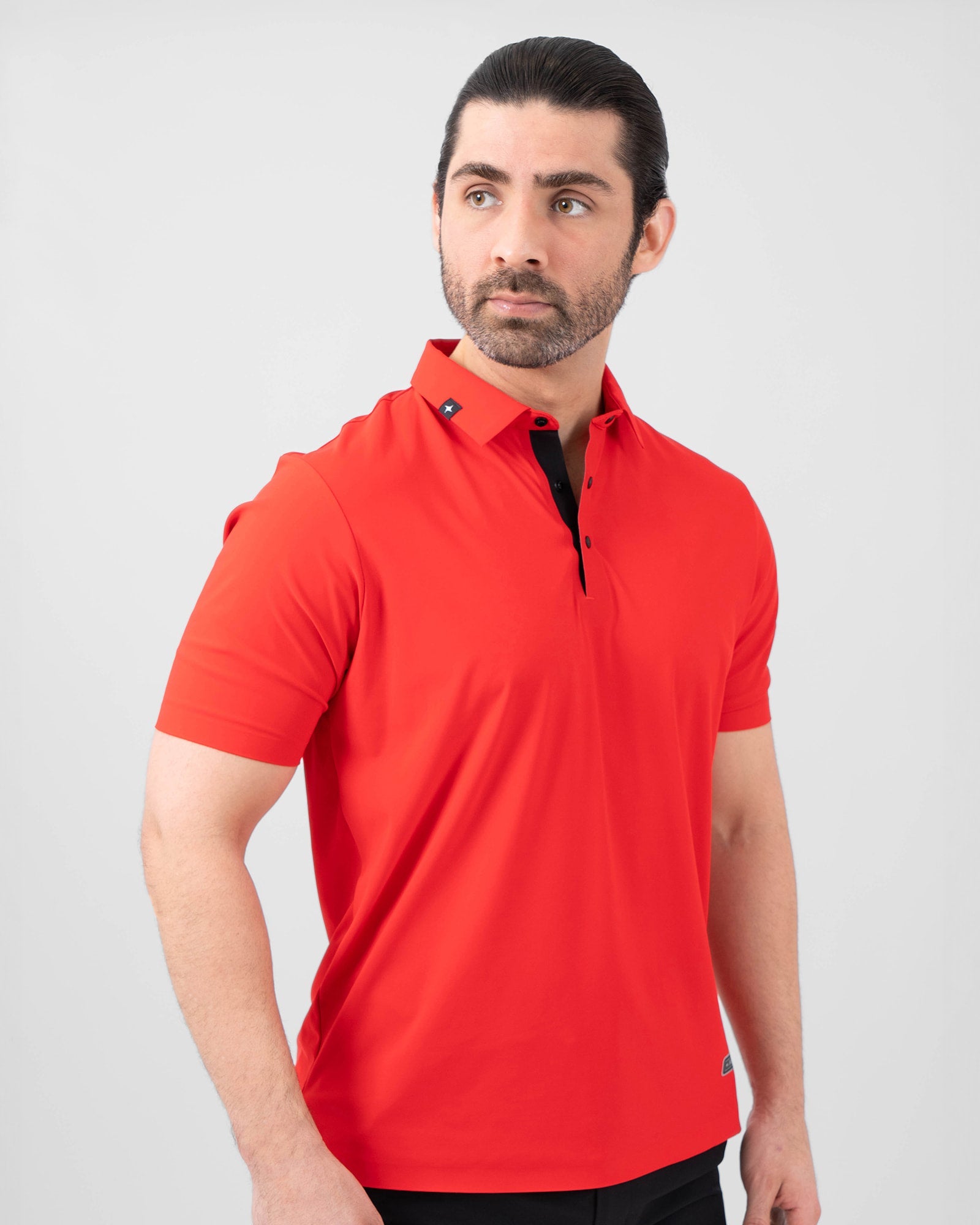 Horizonte Seam-Taped Polo, Red, front view, Regular fit, Polyester, versatile use