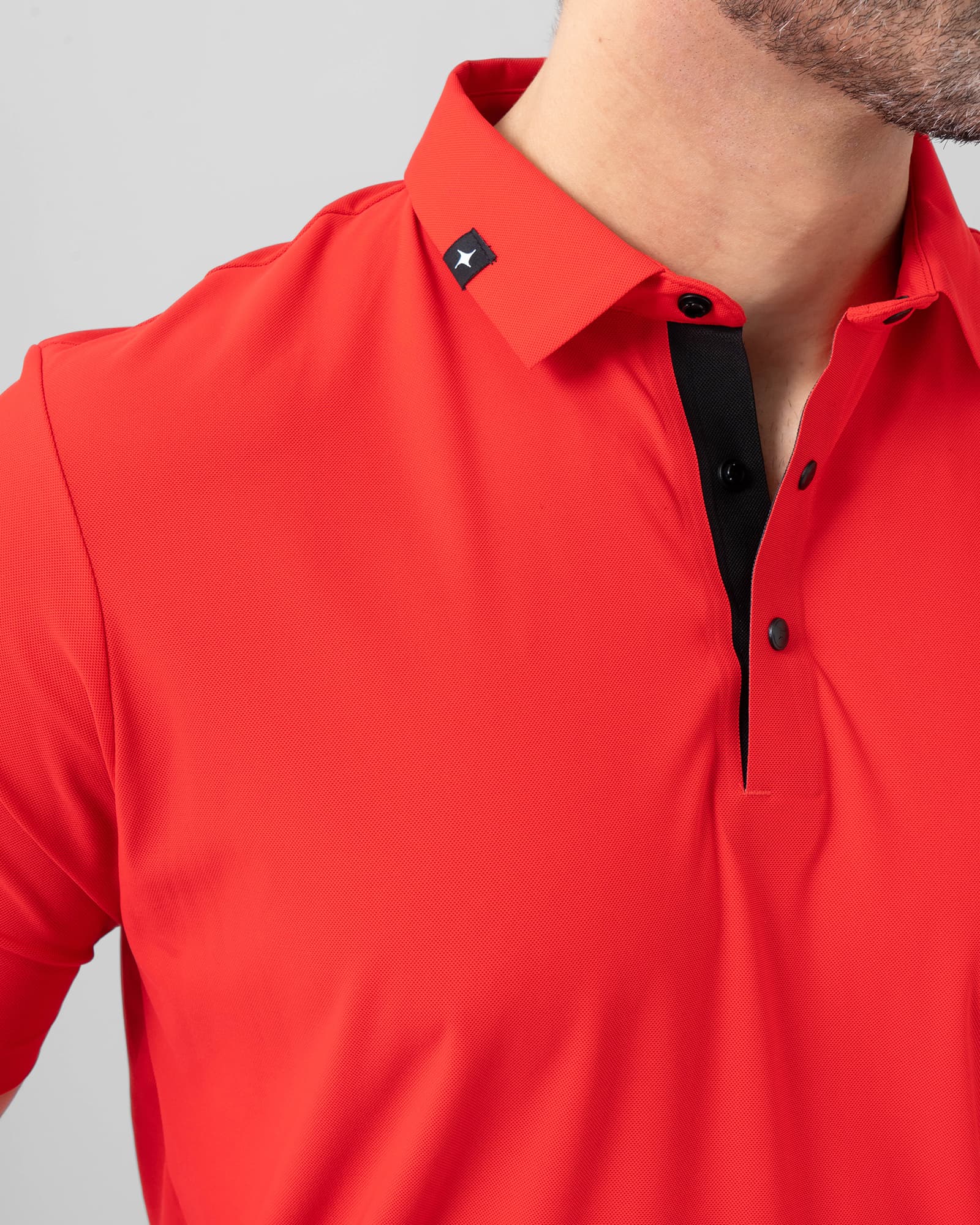 Horizonte Seam-Taped Polo, Red, side view, Regular fit, Polyester, versatile use