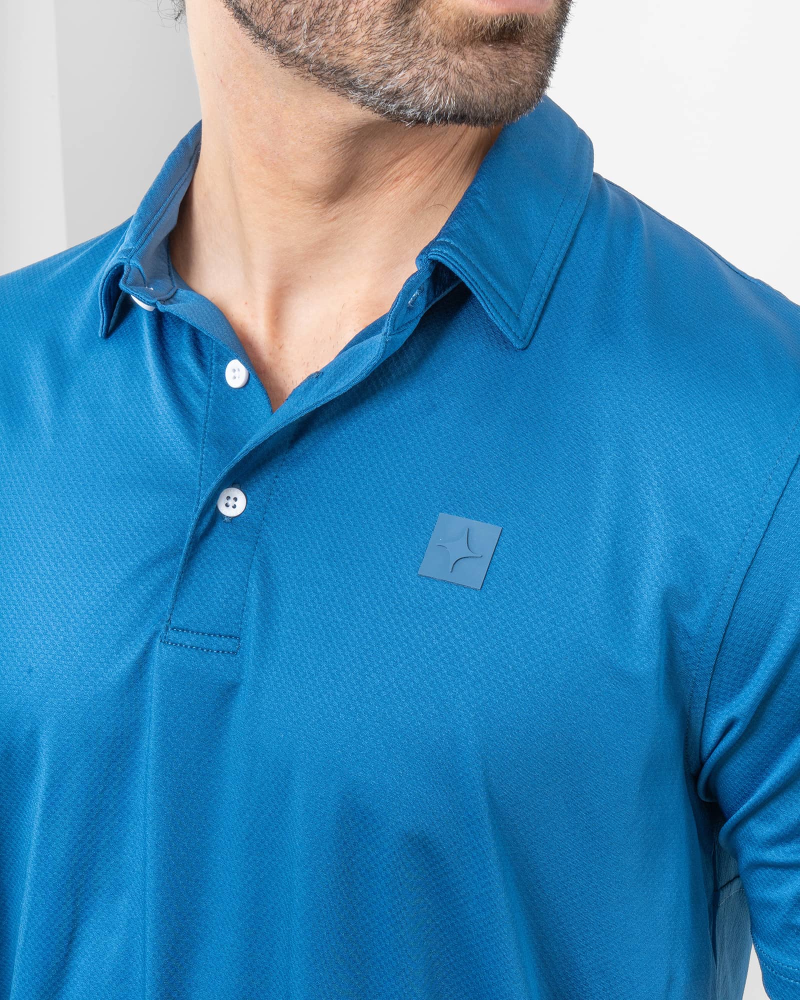 Naval Polo, Navy Blue, side view, Regular fit, Polyester, with 4-way stretch fabric, versatile use