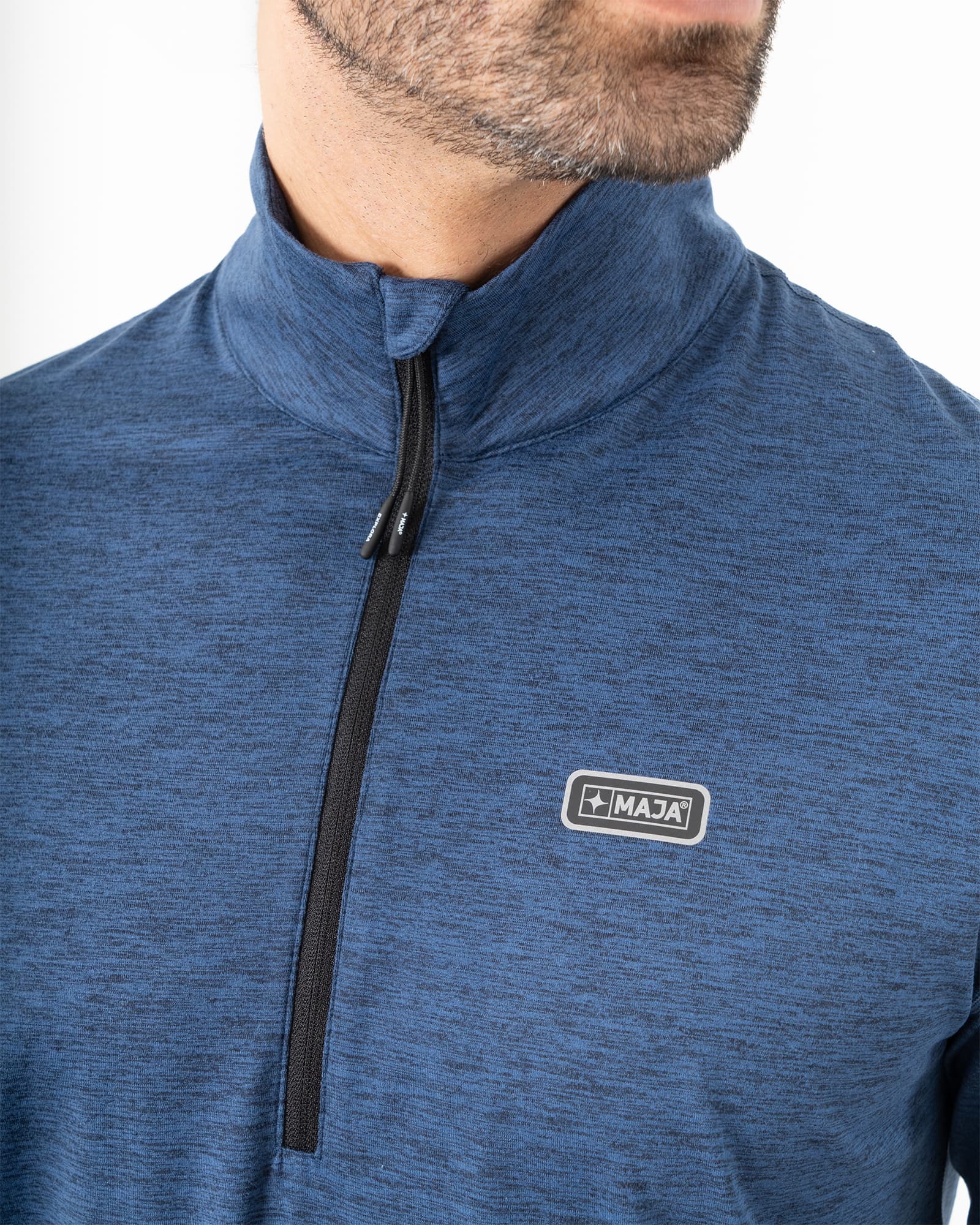 Andrews Pullover, Navy Blue, side view, Regular fit, Polyester, with 4-way stretch fabric, great for cold weather