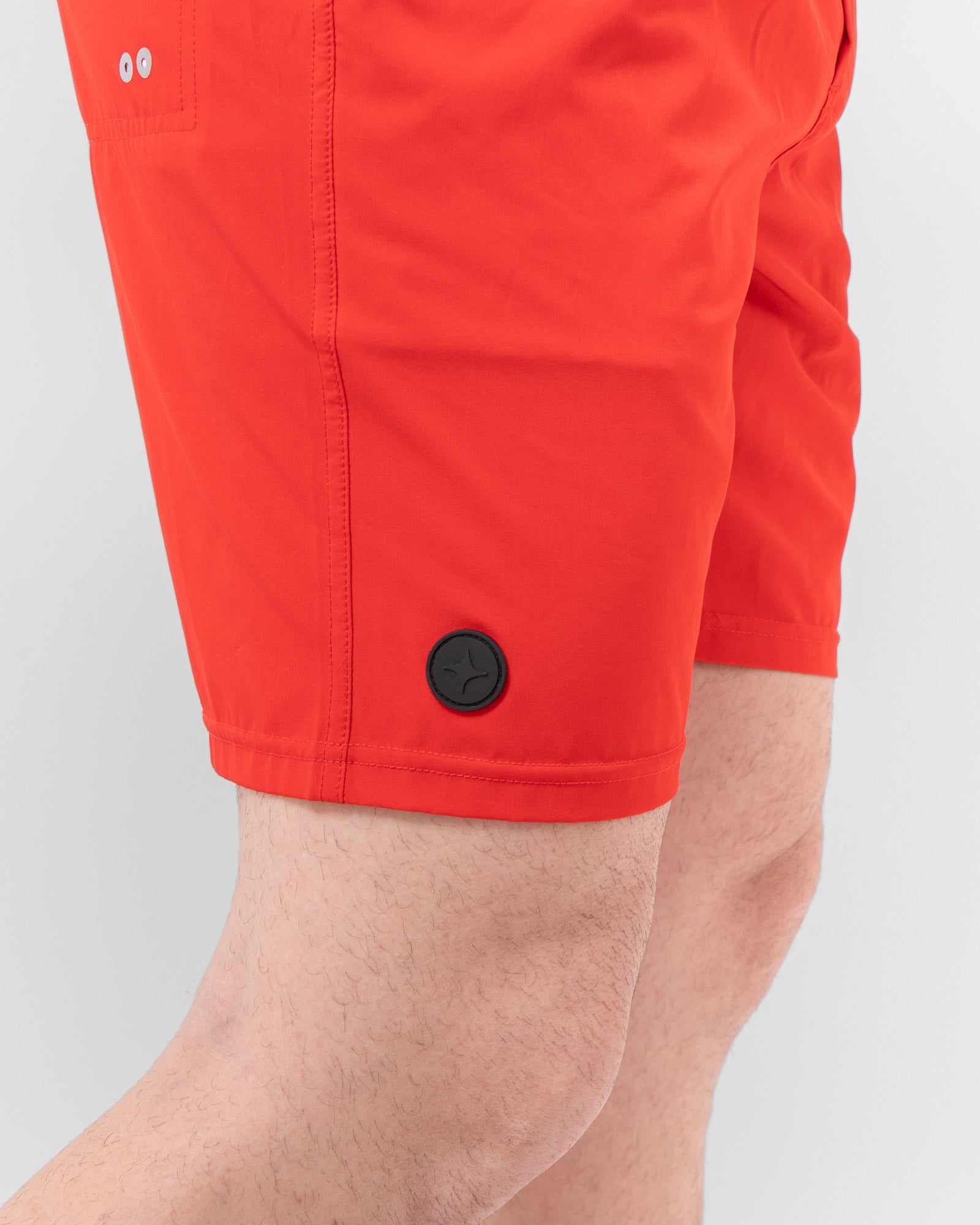 MAJA® Swim Shorts, Red, side view, Relaxed fit, Polyester, with 4-way stretch fabric, versatile use