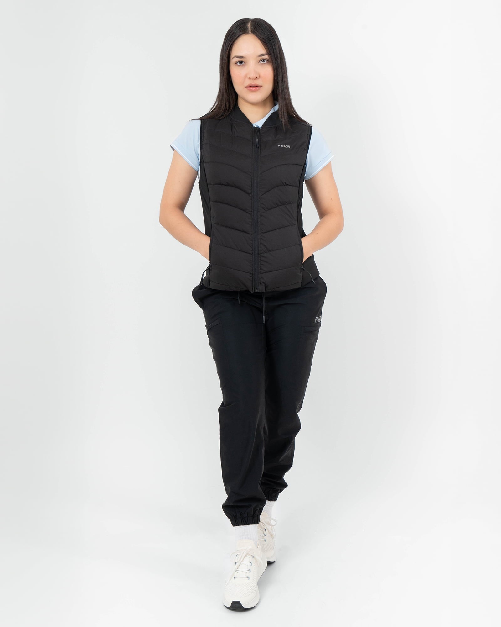 Polar Vest, Black, detail, Slim fit, Polyester, perfect for casual wear or training