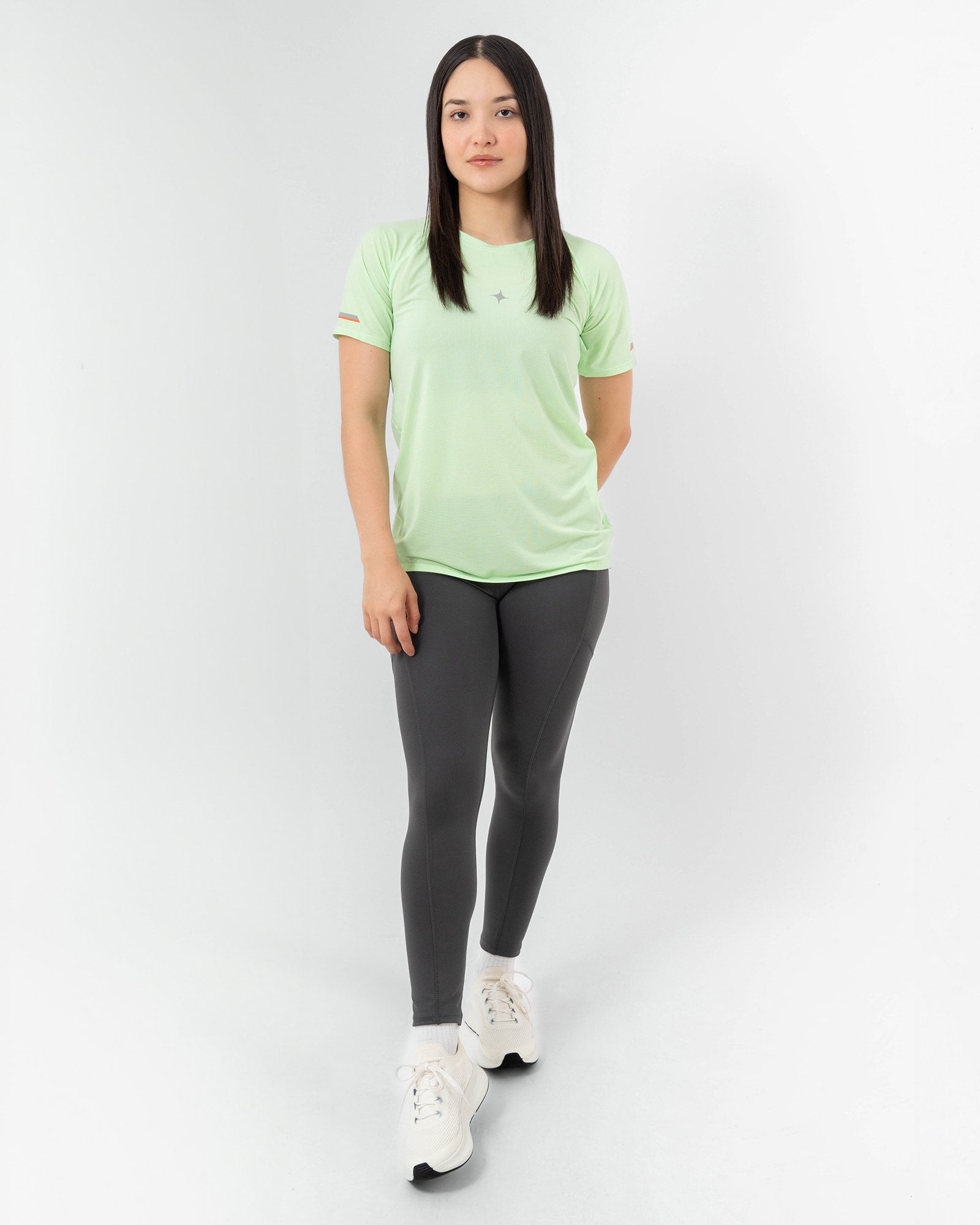 MAJA® Active Odisea Leggings, Humo, detail, Slim fit, Polyester, with 4-way stretch fabric, comfortable for training