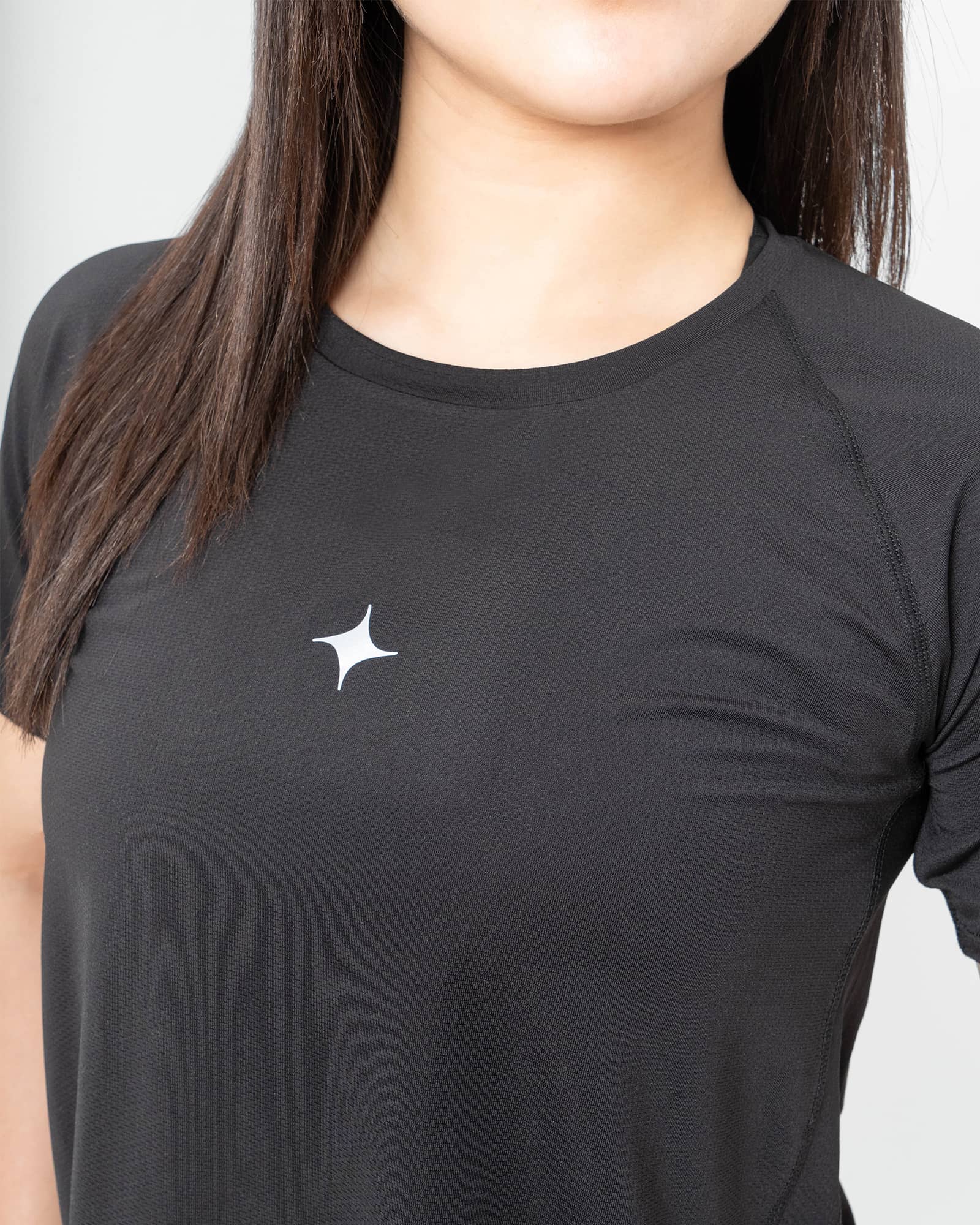 MAJA® Estrella T-Shirt, Black, side view, Regular fit, Polyester, versatile use