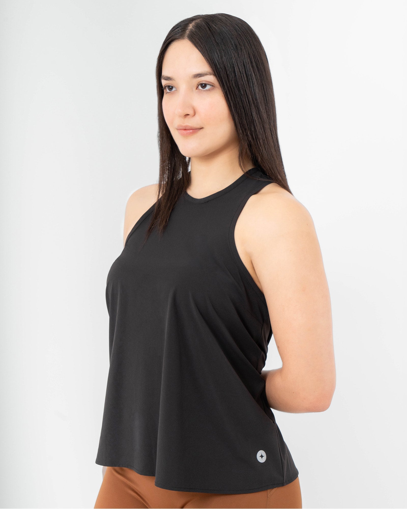 MAJA® Brisa Top, Black, front view, Oversized fit, Polyester, with 4-way stretch fabric, versatile use
