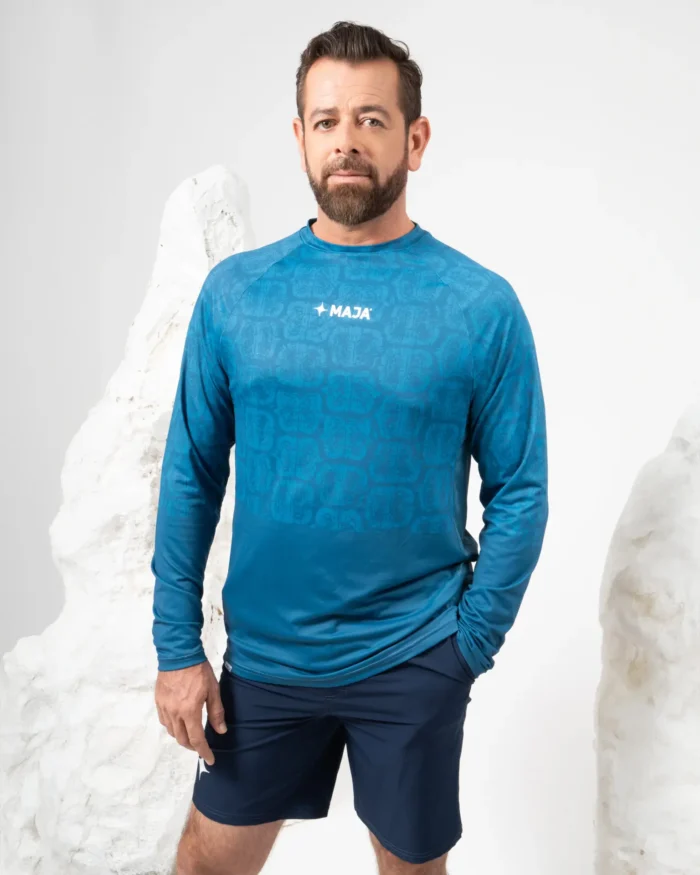 Camiseta Performance Carey Azul