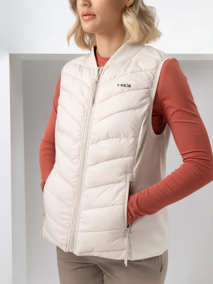 Chaleco Polar Blanco Marfil